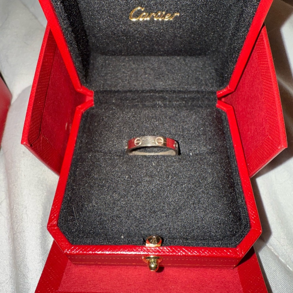 Cartier White Gold Love Ring size 56
